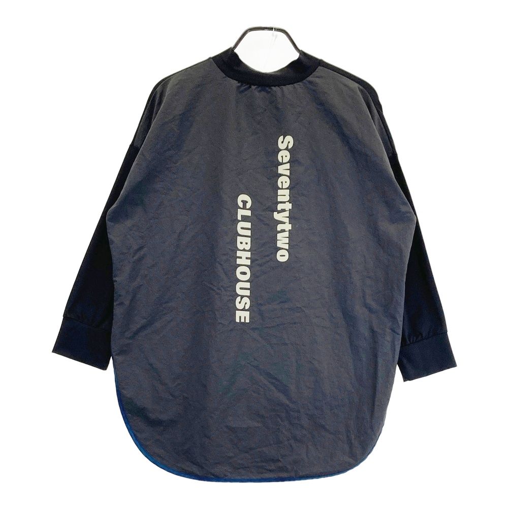 サイズ：ML STCH SEVENTYTWO CLUBHOUSE ×ANTIQUA GOLF ナイロン切替 ハイネック 長袖Tシャツ  ブラック系 [240101486885] ゴルフウェア メンズ ストスト サイズ：ML STCH SEVENTYTWO CLUBHOUSE ×ANTIQUA GOLF ナイロン