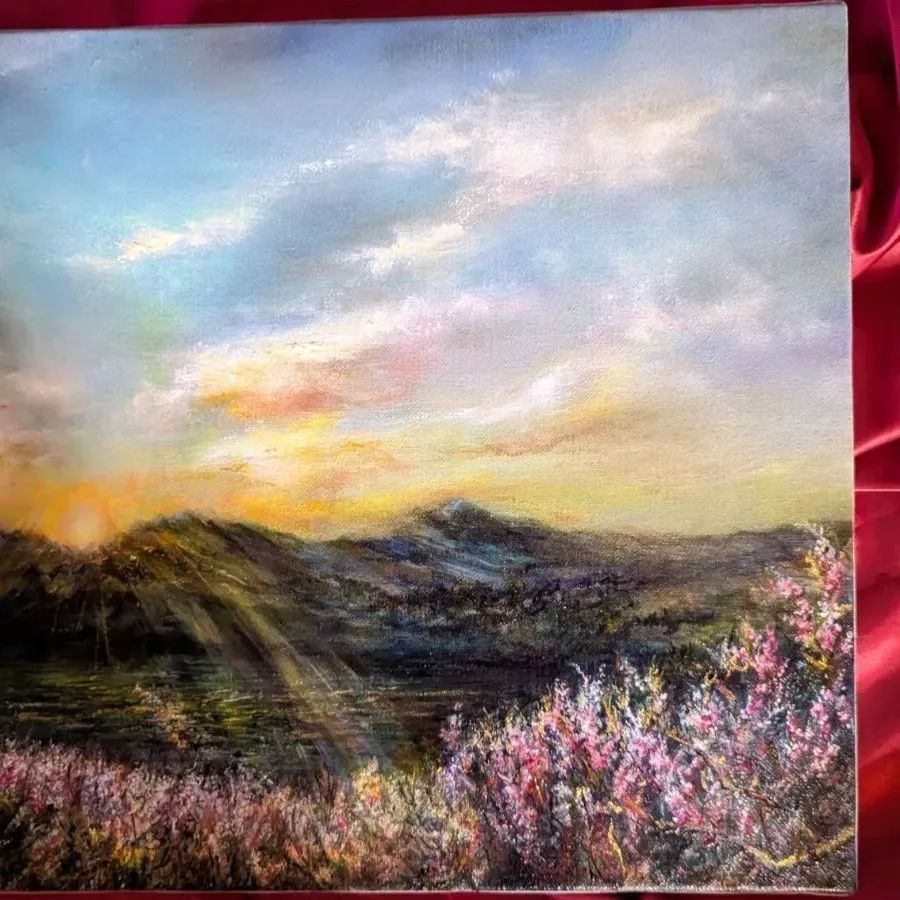 静物画 油絵 果物絵画 F0キャンバス 制作者本人出品 painterTMK出品