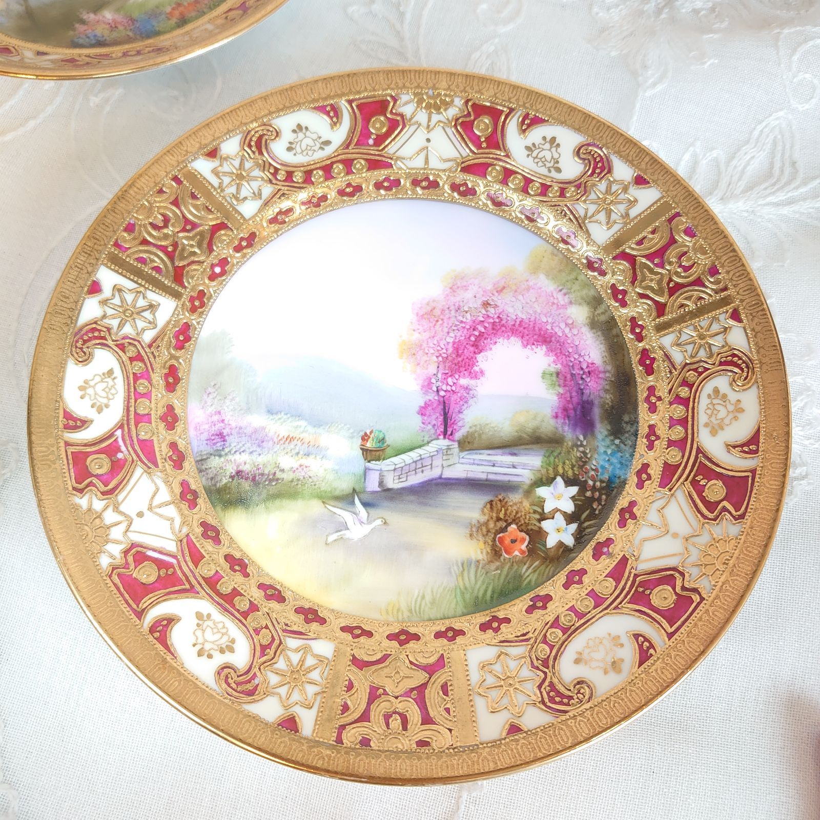 オールドノリタケ カップ＆ソーサー 皿 プレート アンティーク トリオ