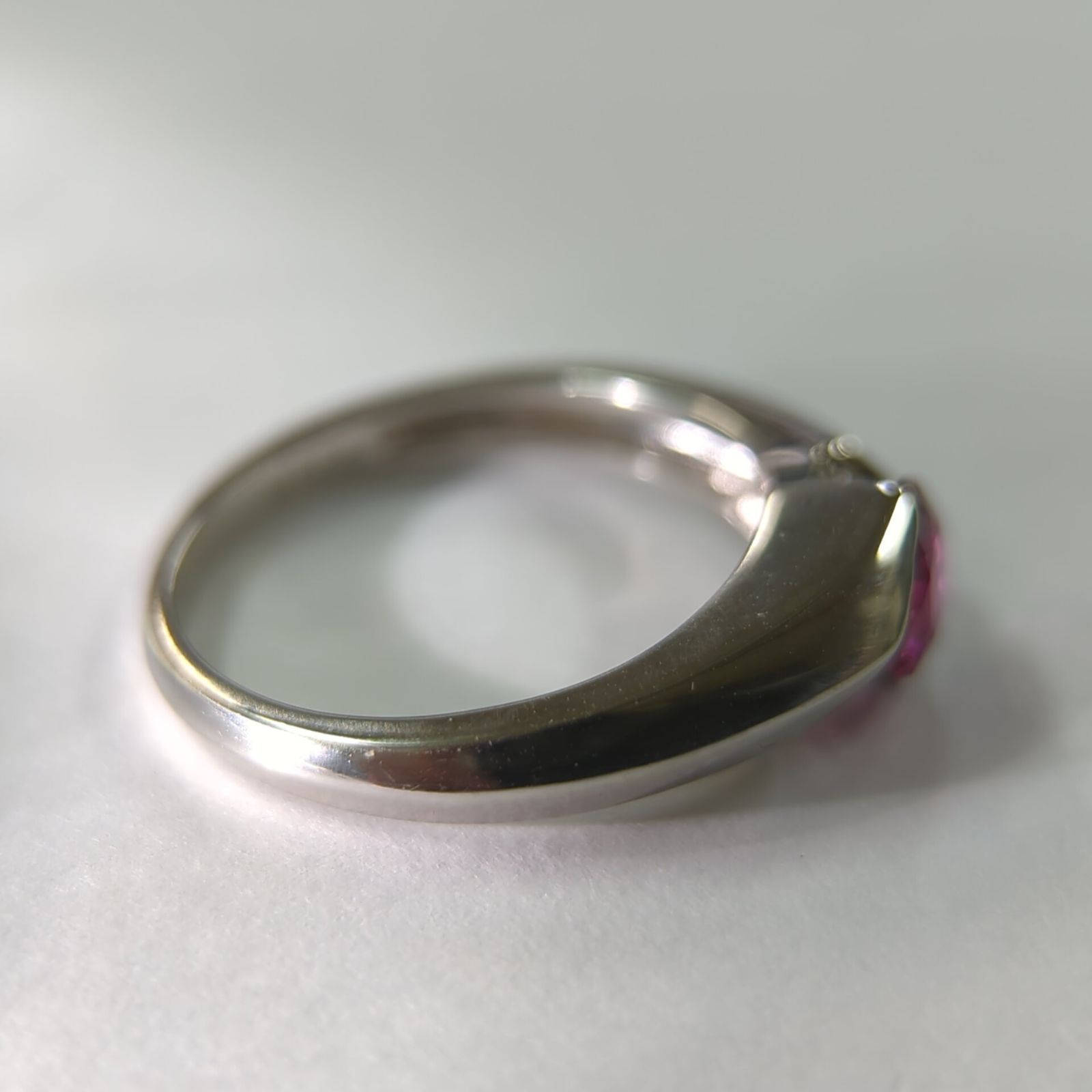 PT900 プラチナ ルビー 0.79ct ダイヤモンド 0.02ct リング 指輪 ruby 
