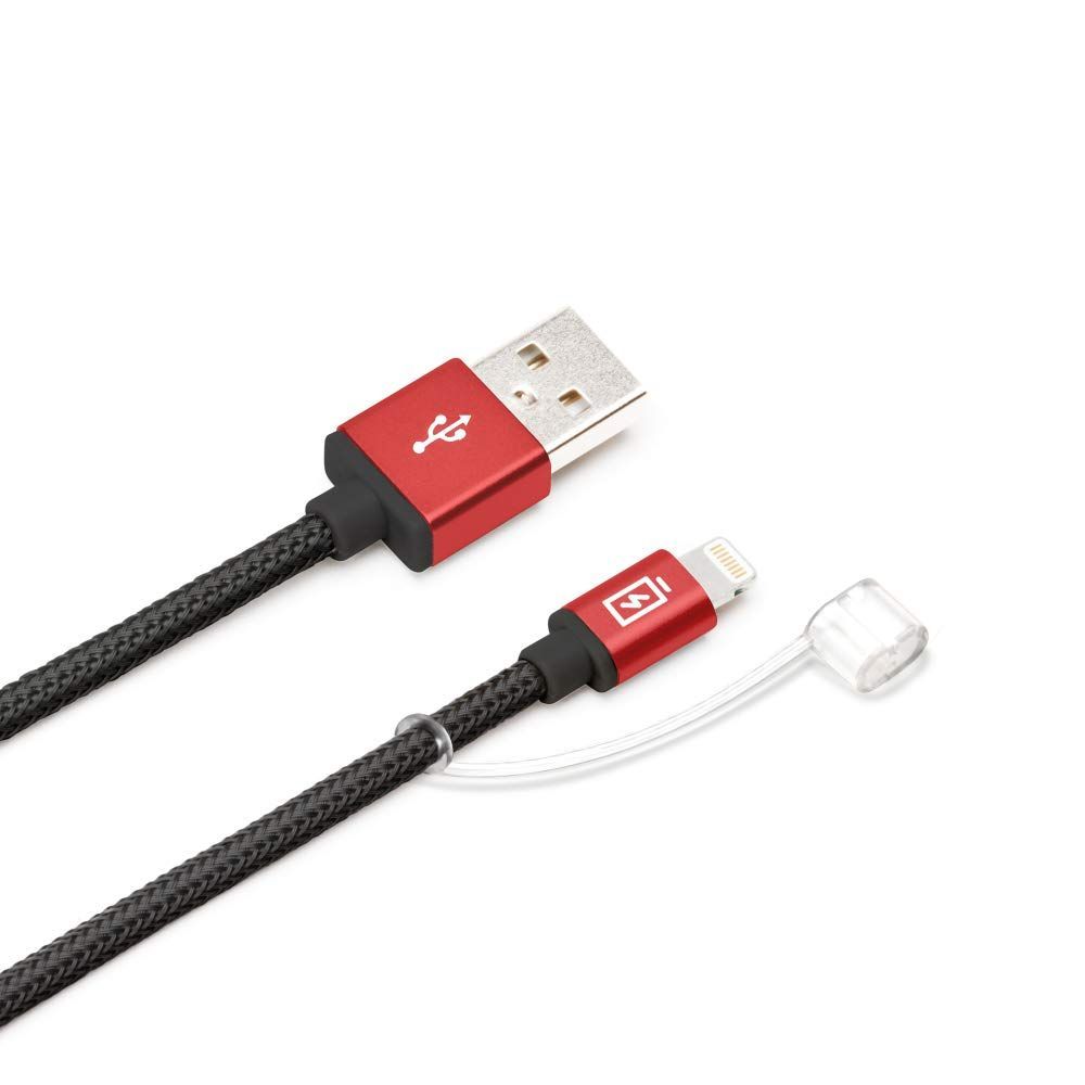 iCharger Lightningコネクタ用 USBタフケーブル 1.2m レッド PG-LC12M24RD