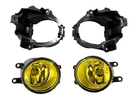 フォグランプ トヨタ プレミオ NZT260 ZRT260 ZRT261 ZRT265 黄 クロームベゼル 社外品 左右セット H11 バルブ 光軸 リレー FFCRYSTALESIA_COM