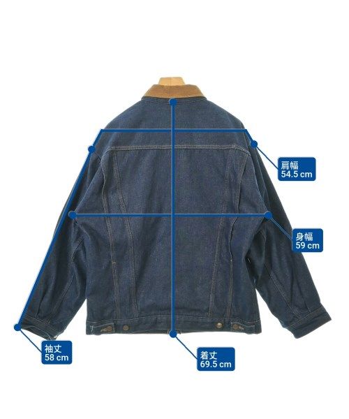 美品 WACKO MARIA デニム ジャケット コート ワッペン 826P△