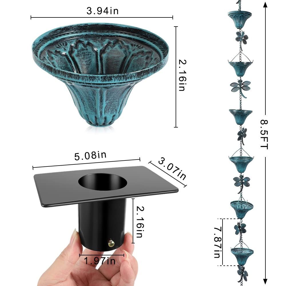 アンティークスカイブルー 雨樋用