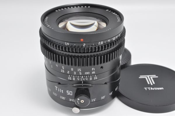 TTArtisan Tilt 50mm F1.4 Xマウント 富士フイルムX ティルト チルト レンズ 銘匠光学