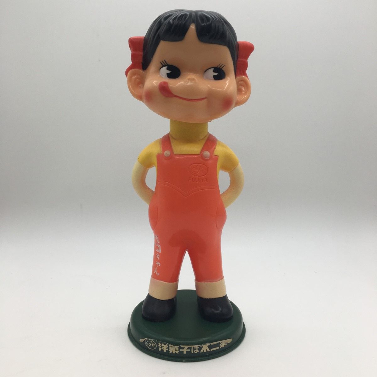 ◎◎ 不二家 首振り人形 ペコちゃん きざみ目 ソフビ　頭ネジ1本 ◎◎ 不二家 首振り人形 ペコちゃん きざみ目 ソフビ 頭ネジ1本