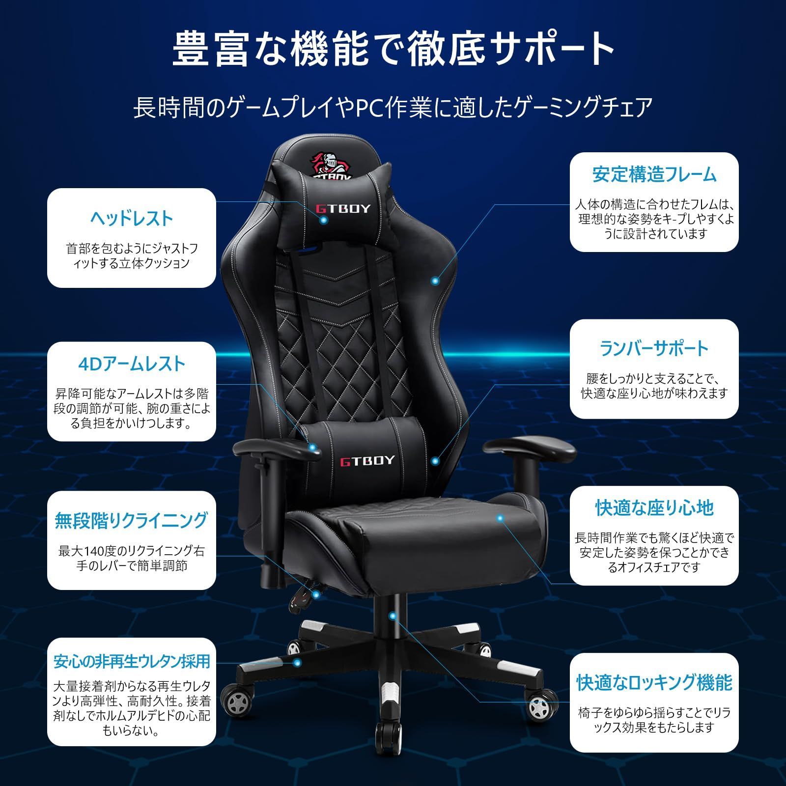 無段階リクライニング 人間工学