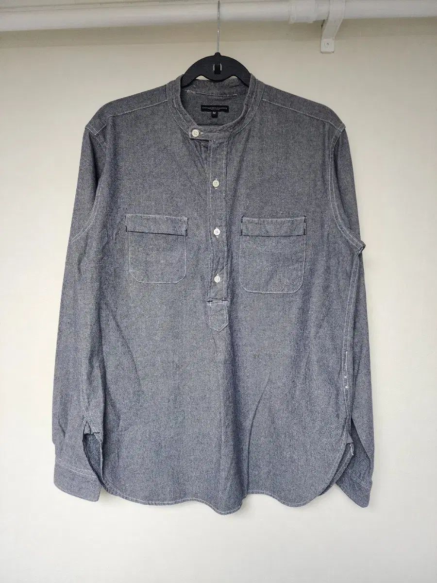 M ENGNIEERED GARMENTS(エンジニアドガーメンツ) スタンドカラー プルオーバー シャツ