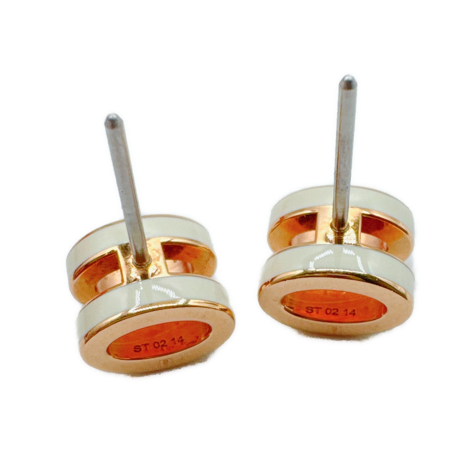 MINI POP H ミニポップアッシュ ピアス GP ピンクゴールド ホワイト