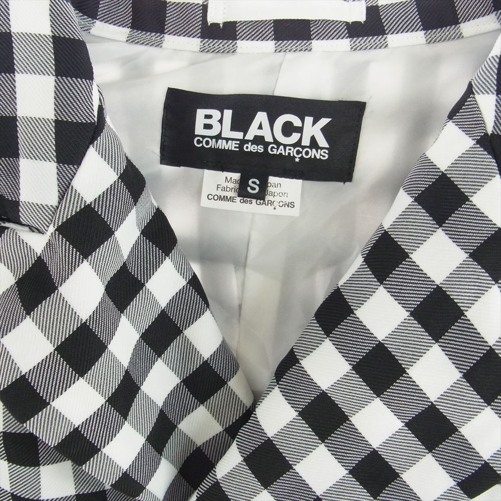 BLACK COMME des GARCONS ブラックコムデギャルソン 24SS ギンガム 