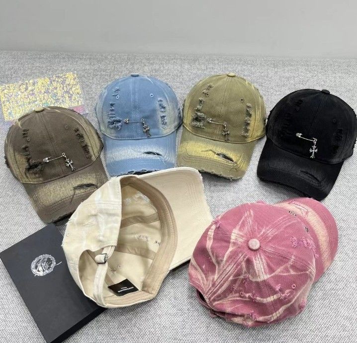 CHROME HEARTS (クロムハーツ) CH HAT CH刺繍クロスパッチベースボールキャップ 帽子 #gsgsa 5色 - メルカリ