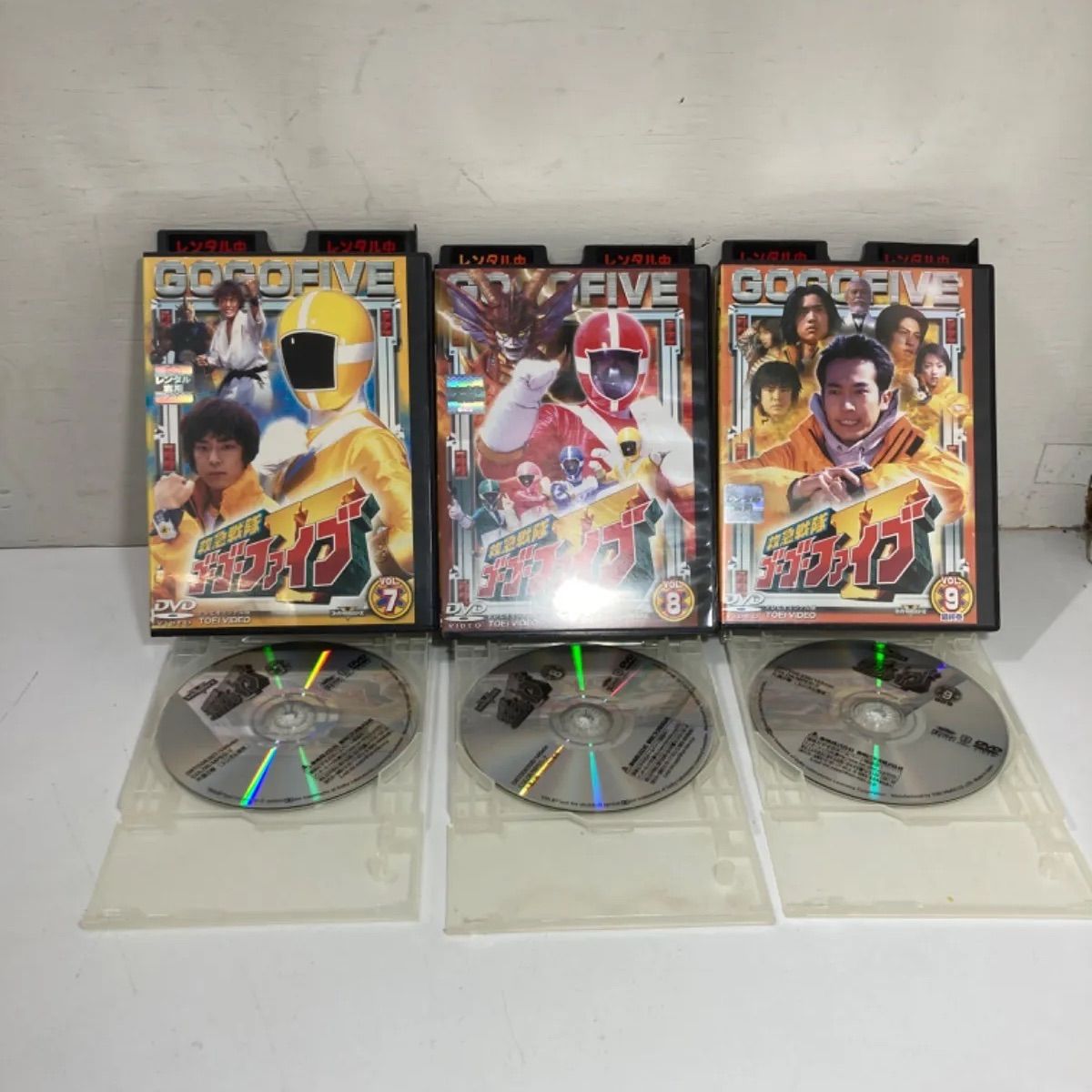 ☆スーパー戦隊シリーズ DVD 救急戦隊ゴーゴーファイブ 全9巻セット レンタル落ちDVD ☆ - メルカリ