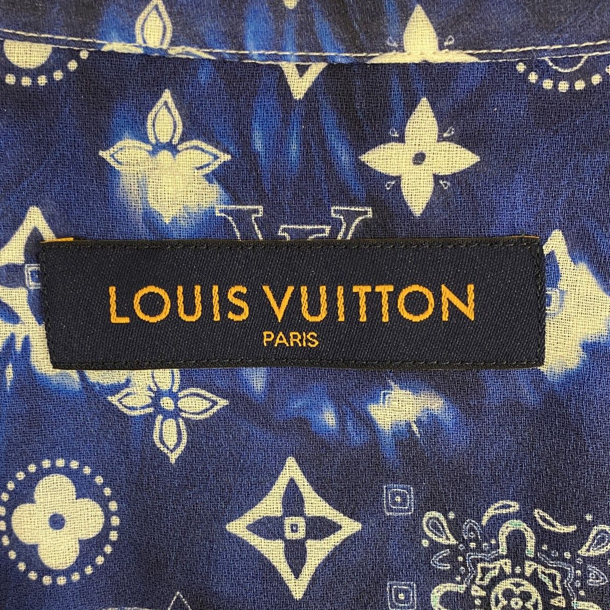 ☆SALE【5app0031】ルイヴィトン 長袖シャツ M モノグラムバンダナ  