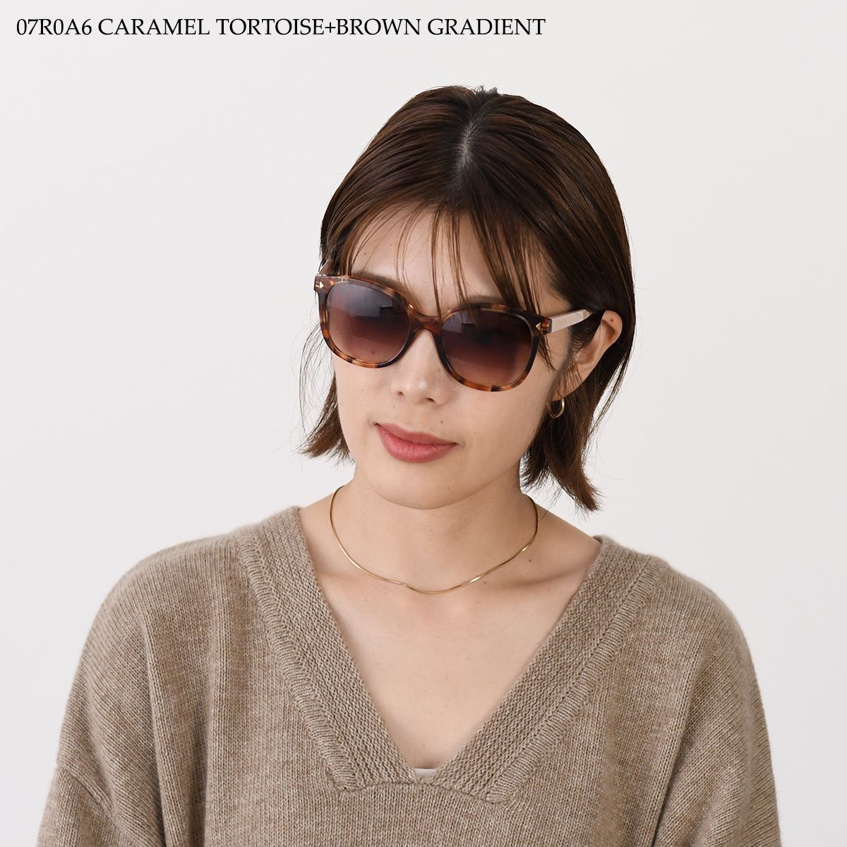 PRADA プラダ サングラス アセテート ブラウン ピンク70210