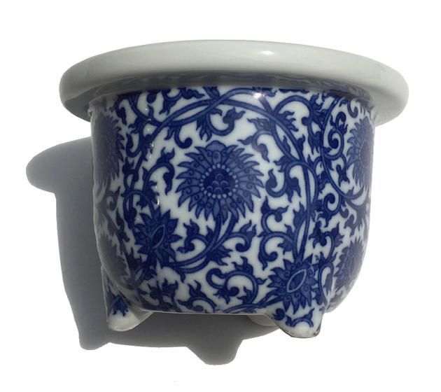 楽天市場】盆栽鉢 陶器の通販 024.【陶翠窯】 変形足付3号盆栽鉢/植木鉢