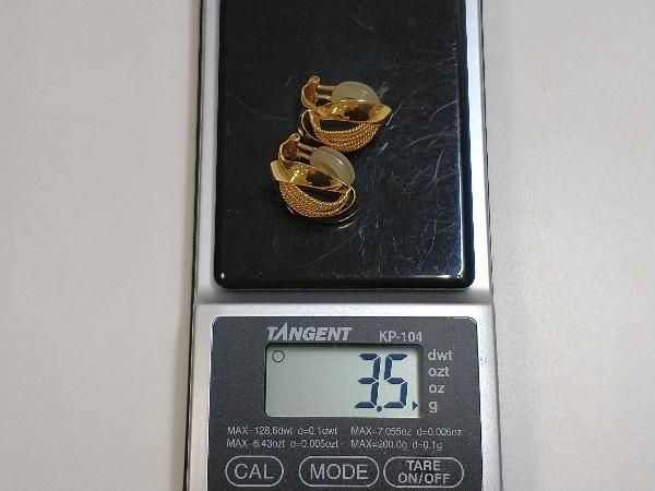 ✟ K18 ゴールド 総重量約3.5g イヤリング