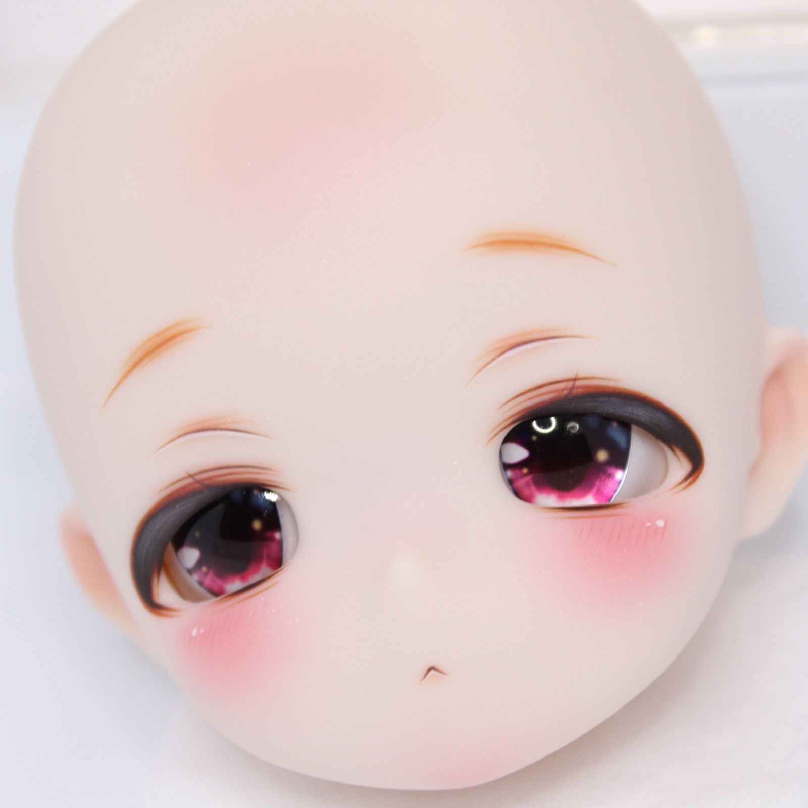 kimdoll 桃碎碎 半目 クリーム肌 やや 1 4スケール ドールヘッド カスタムヘッド imomodoll MDD DDH
