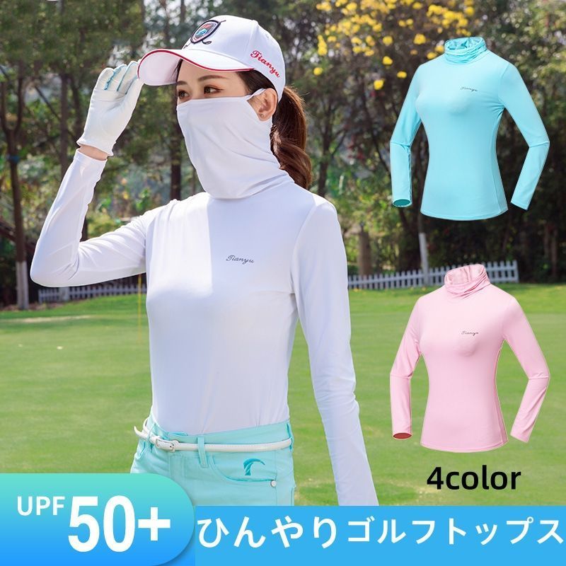 25年新作新品☞ジーフォアゴルフ【女・L】薄手トレーナー　日焼け防止長袖 ジーフォア ゴルフ レディース トップス 長袖 カットソー 春夏