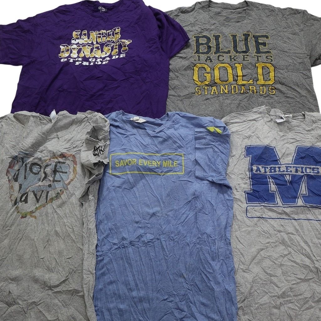 まとめ売り 半袖Tシャツ 7枚セット メンズ Lサイズ相当 古着卸 古着卸 まとめ売り カラーmix プリント 半袖Tシャツ 20枚セット