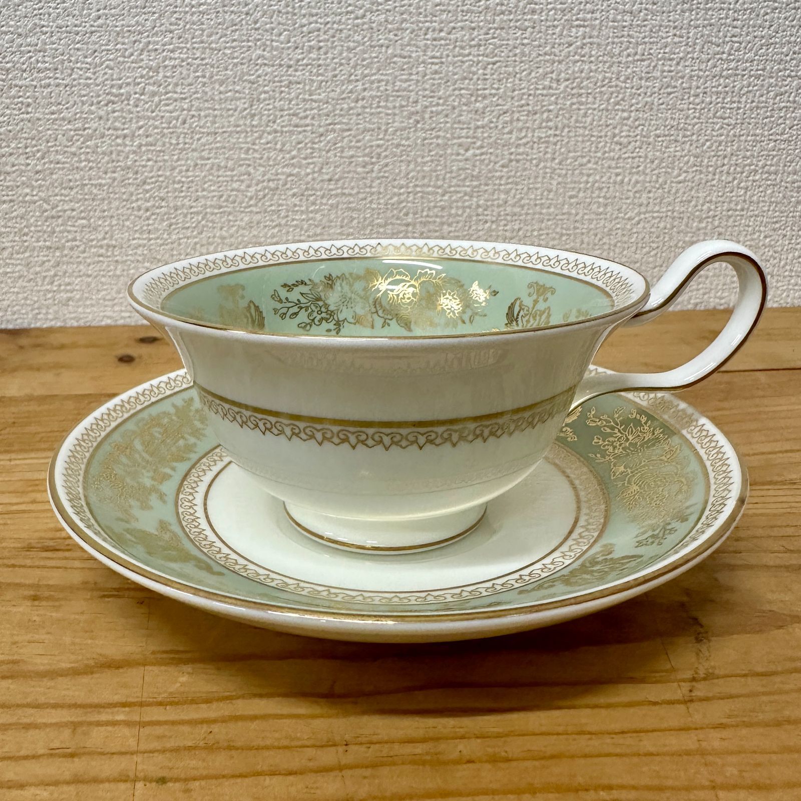 未使用品】WEDGWOOD コロンビアセージグリーンティーセット