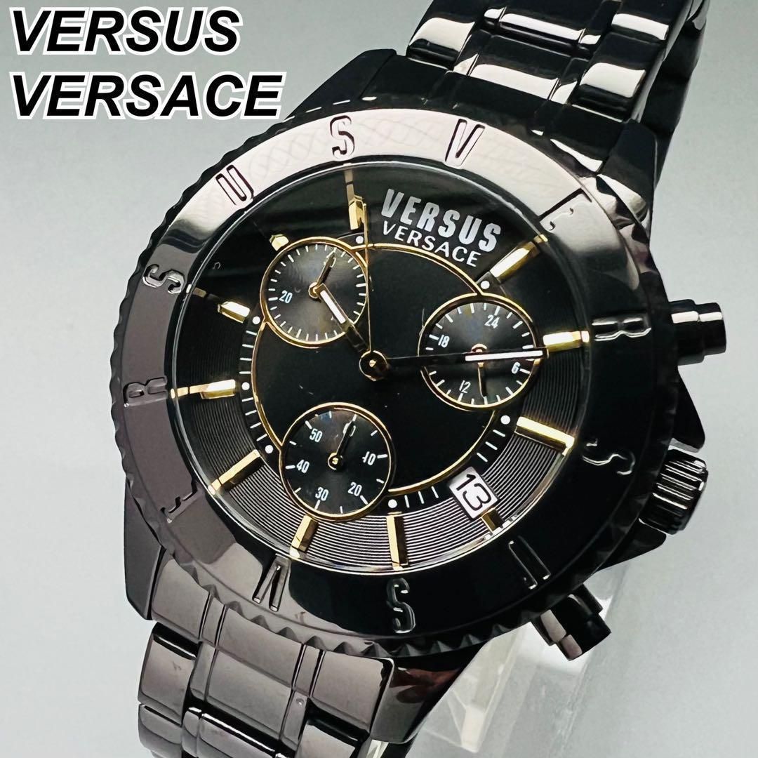 ヴェルサス ヴェルサーチ 腕時計 新品 メンズ クォーツ ブラック 高級ブランド