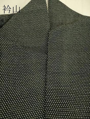 平和屋着物▽本塩沢 単衣 蚊絣 黒地 正絹 逸品 DAAS0719az - メルカリ