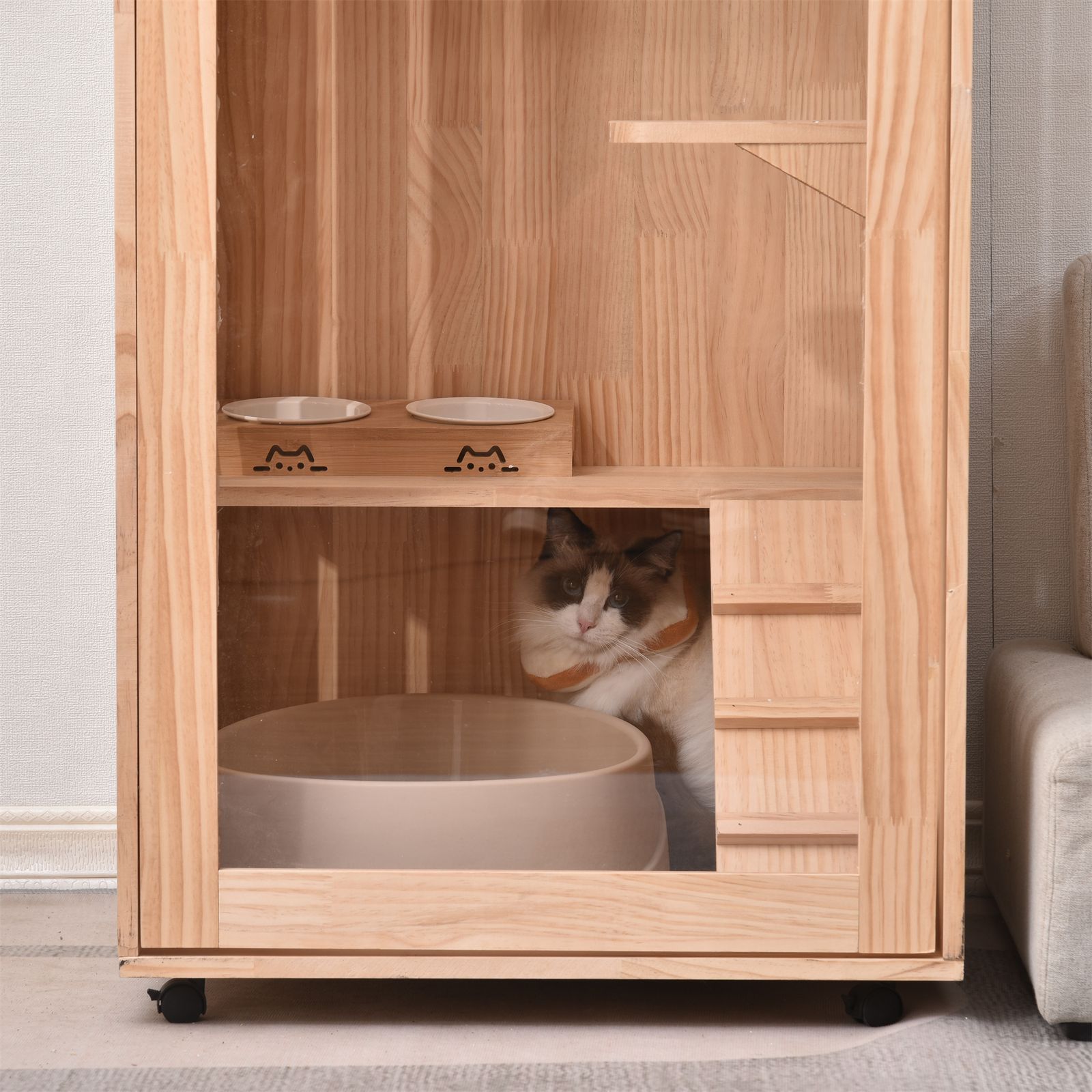 木製フレーム 60*60*124㎝