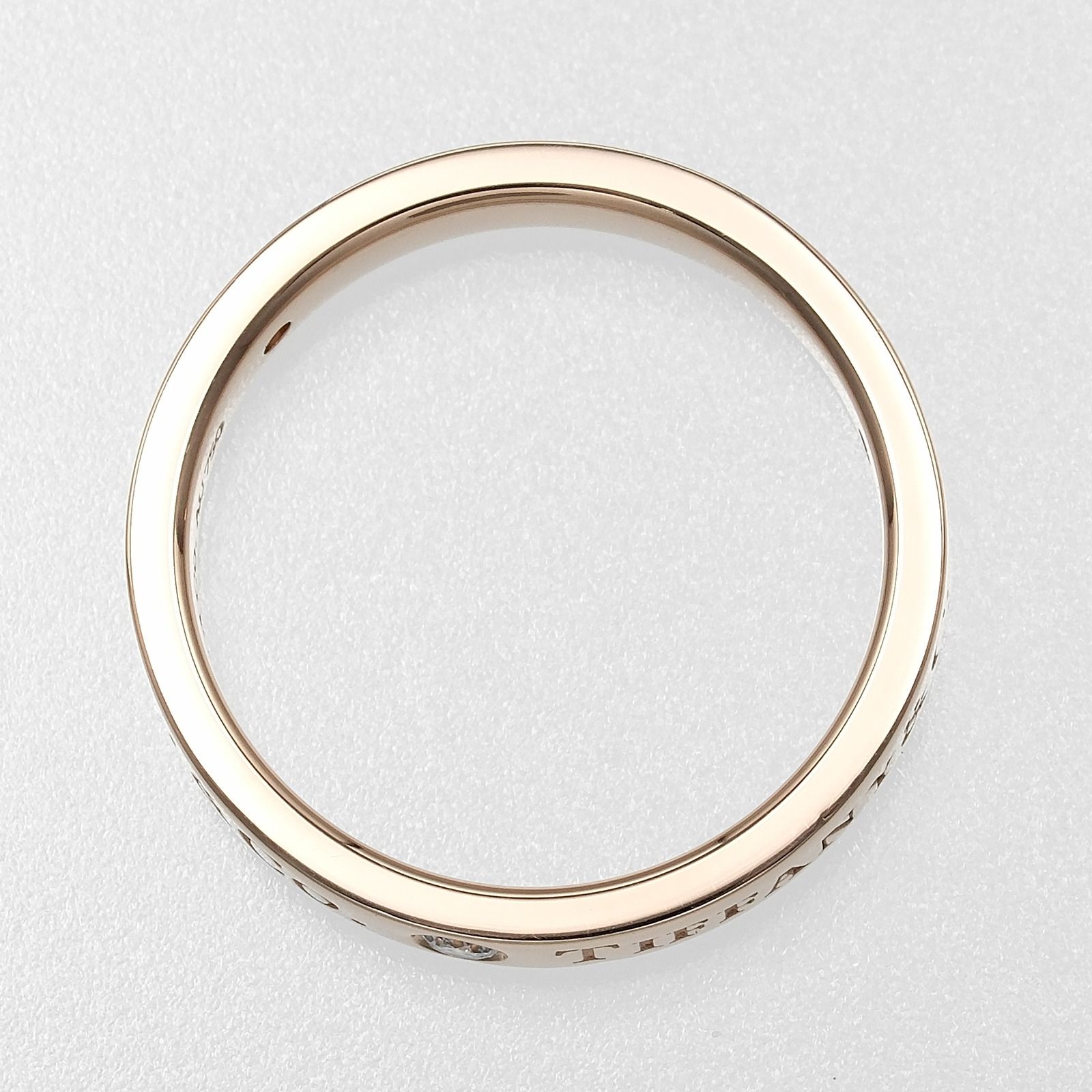 K18ピンクゴールド×3Pダイヤモンド 9号