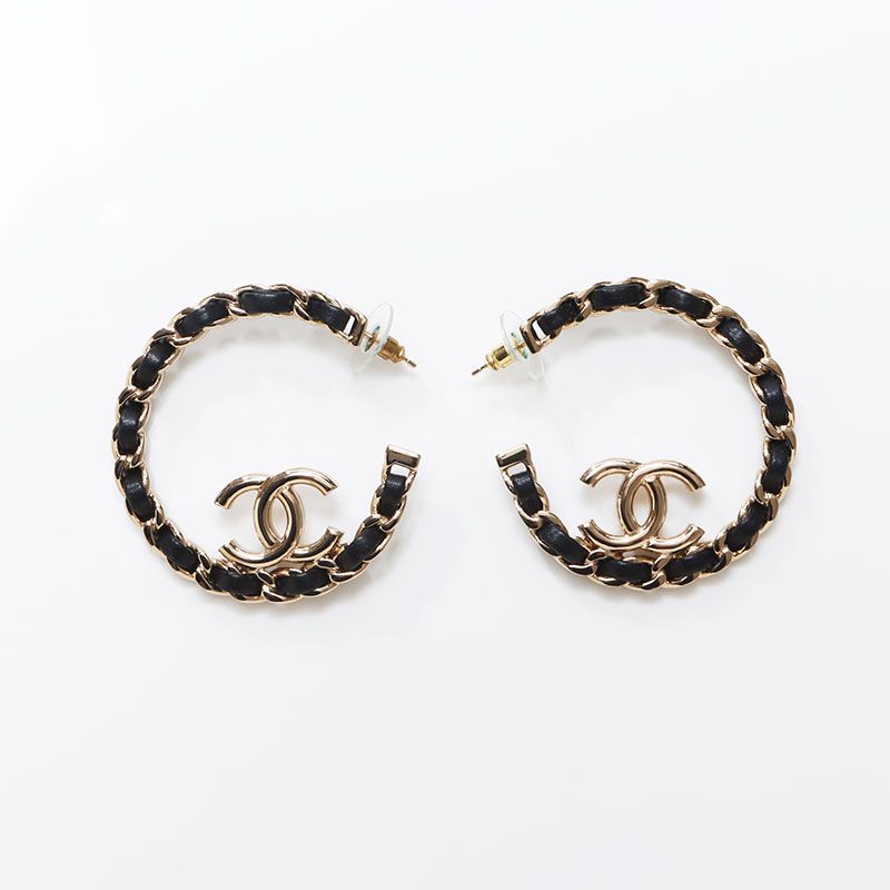CHANEL シャネル ピアス 2022年 B22P フープ ココマーク - メルカリ