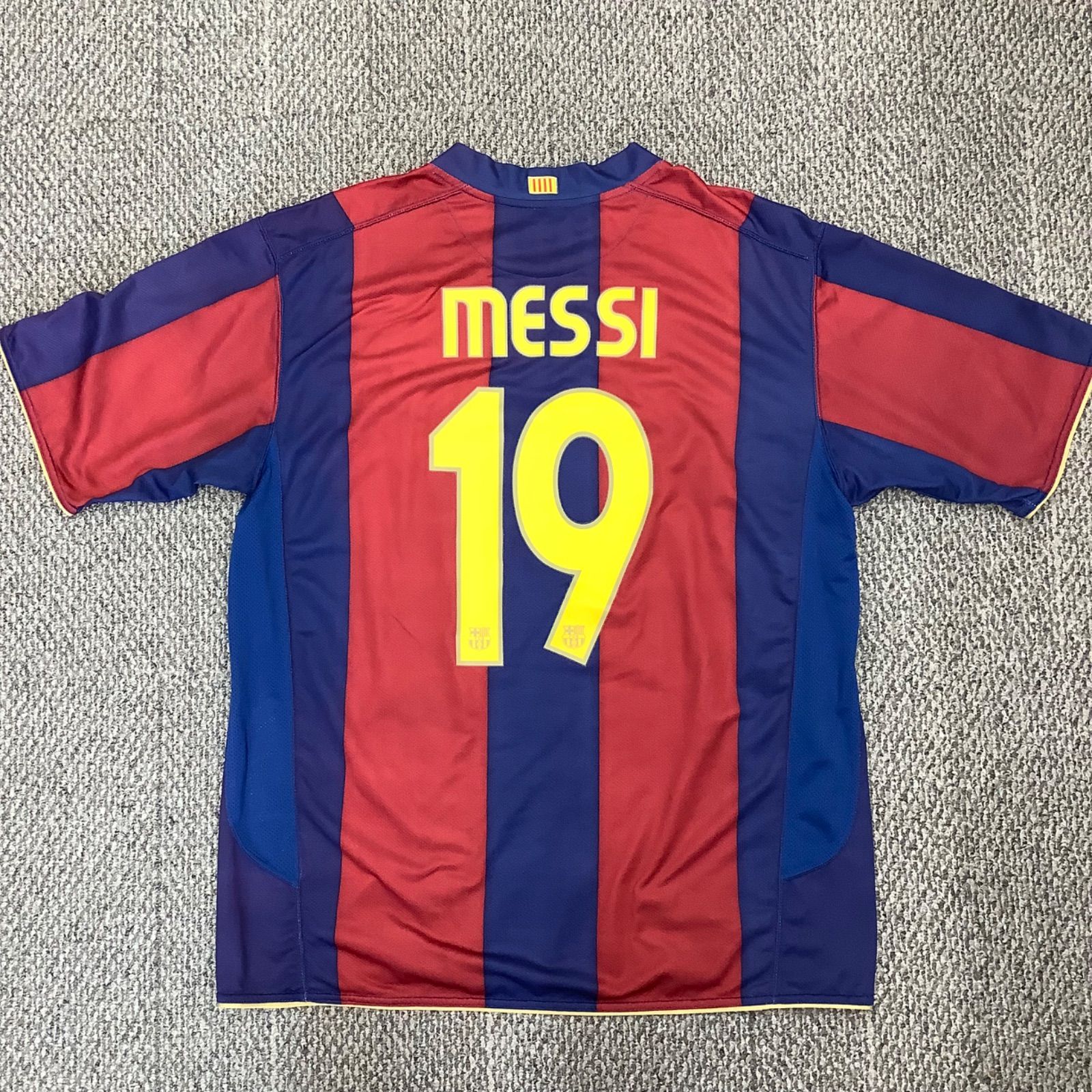バルセロナ MESSI 19番 ホームシャツ　07-08 2007 2008 MESSI No 19 BARCELONA UCL MATCH WORN SHIRT PLAYER