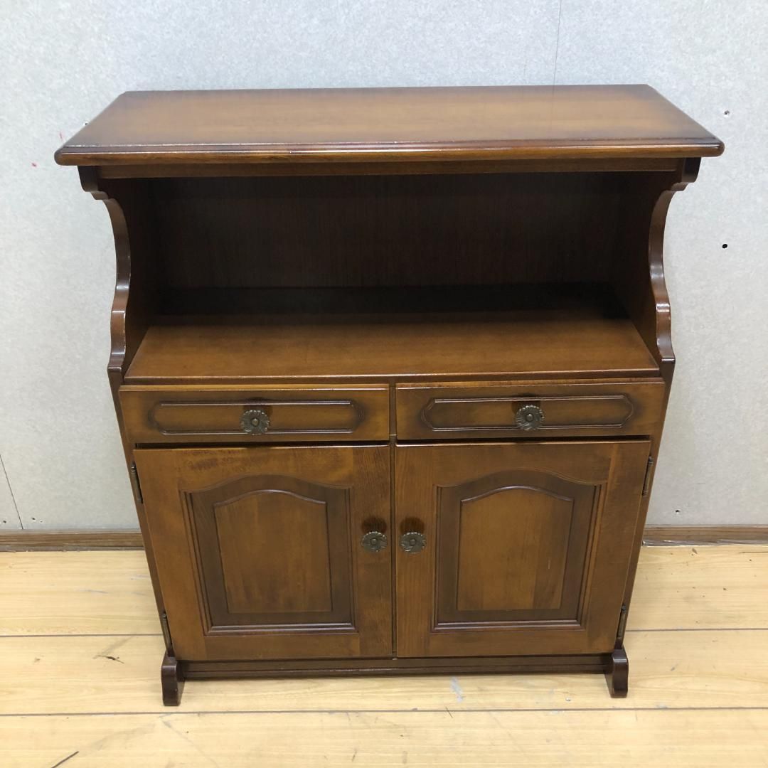 希少 カリモク karimoku サイドチェスト レトロ 電話台 キャビネット