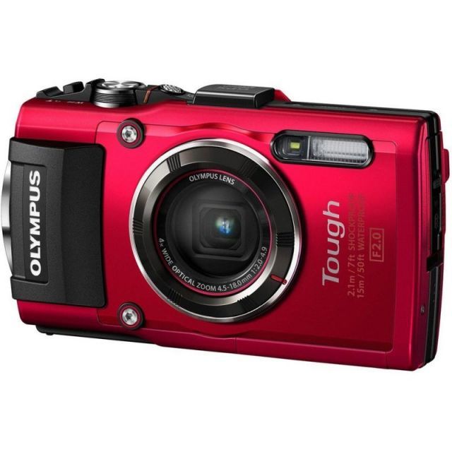 OLYMPUS デジタルカメラ Tough TG-5 レッド 1200万画素CMOS F2.0 15m 