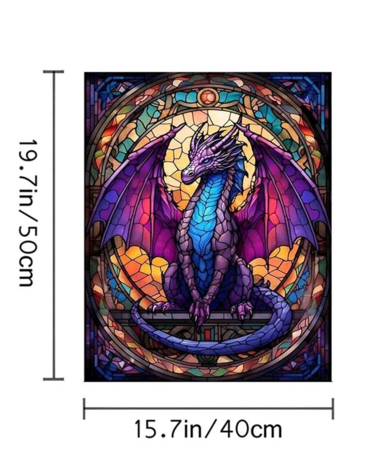 大人の塗り絵 数字塗り絵  40x50cm  アクリル絵の具 【ドラゴン 2407109】ペイントバイナンバー Number Coloring