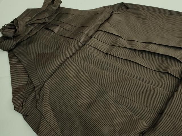 平和屋着物男性　行灯袴　縞　正絹　逸品　DAAL8183ob