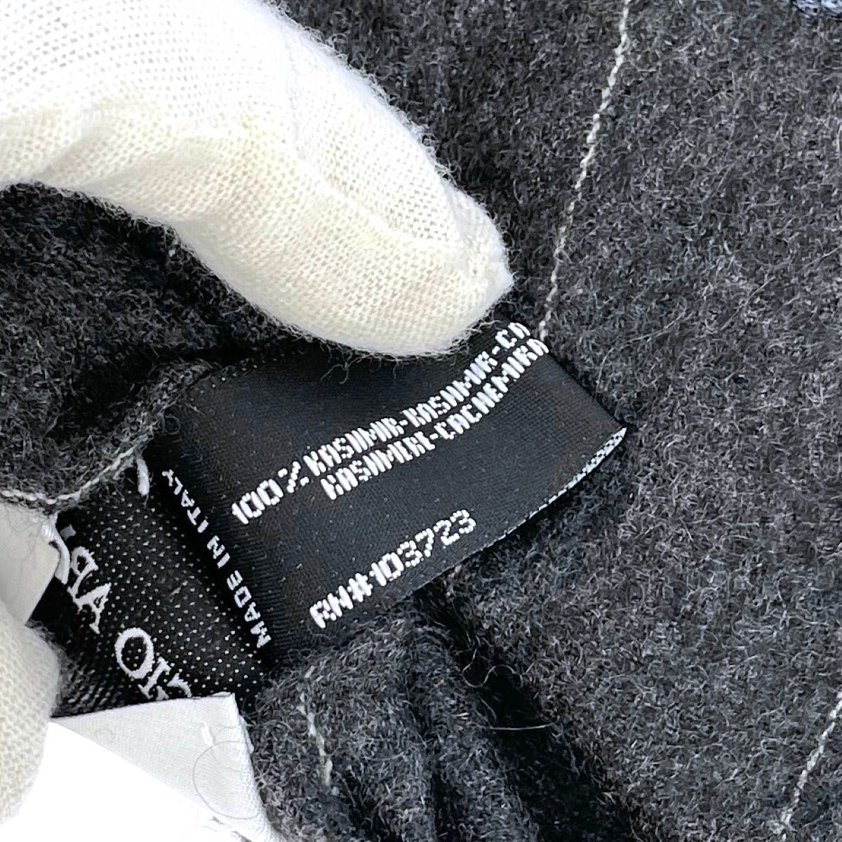 GIORGIO ARMANI ジョルジオアルマーニ マフラー グレー カシミヤ100