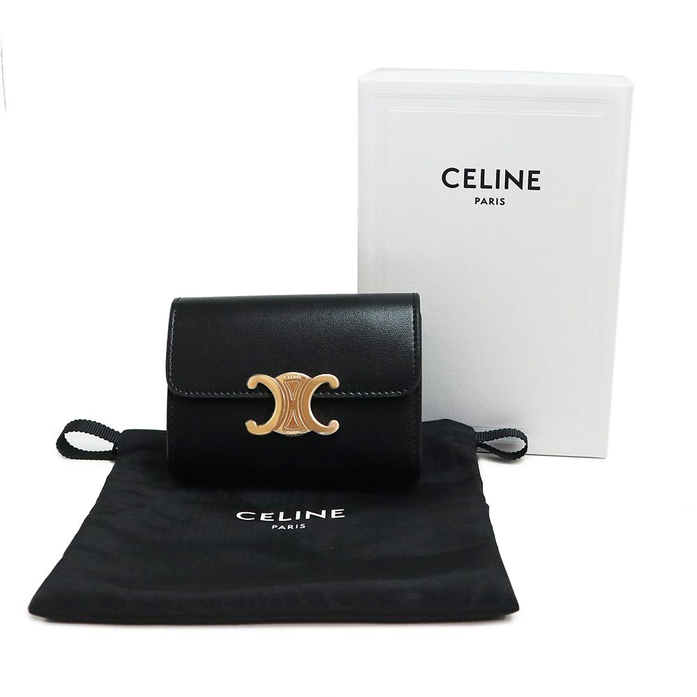 【CELINE】　セリーヌ　三つ折り財布　保存袋　箱付き