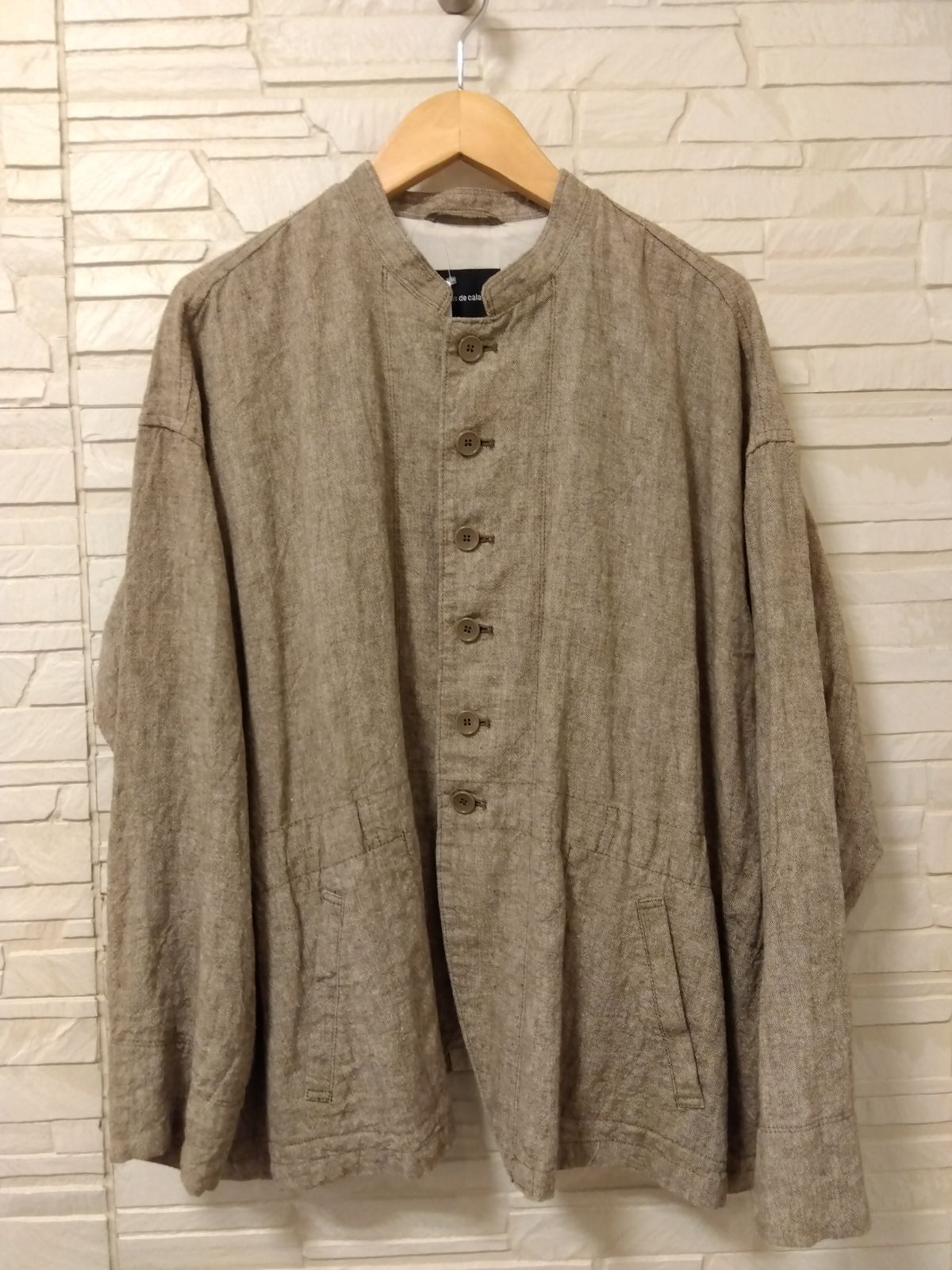 M13　パドカレ　pas de calais　レディース　ジャケット　麻100%　ゆったり