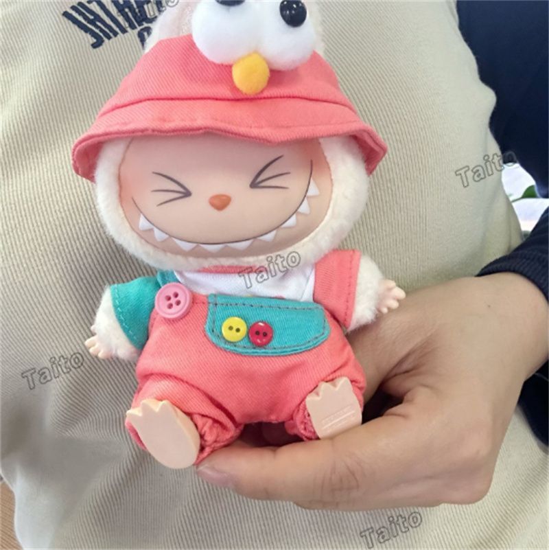 LABUBU服 着ぐるみ着せ替え服 エビフライ 17cm ラブブぬいぐるみ