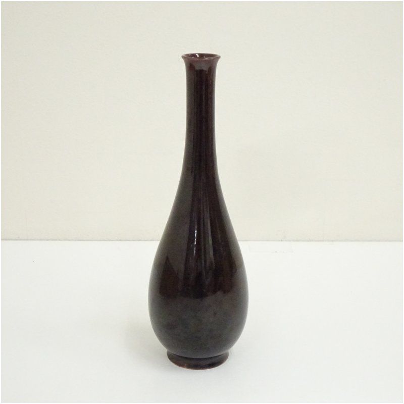 茶道具『永楽善五郎』作　交趾　鶴首花入　花瓶　一輪差し　共箱 茶道具『永楽善五郎』作 交趾 鶴首花入 花瓶 一輪差し 共箱
