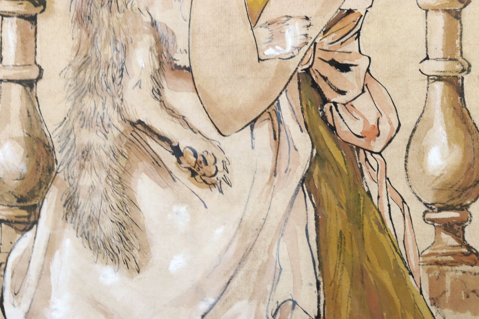 ダン・ウィン『秋に釣る』大判 リトグラフ 真作 直筆サイン入り