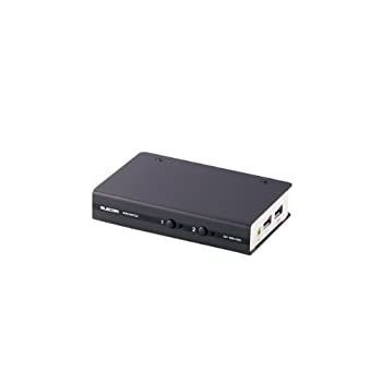 -非常に良い エレコム KVMスイッチ pc切替機 USB DVI スピーカー 2台 KVM-DVHDU2