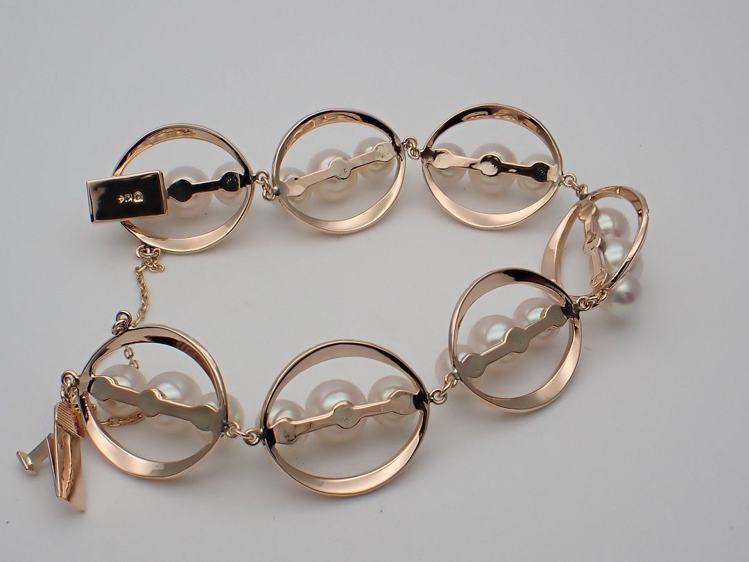 田崎真珠 K14 パール ブレスレット5.5-6.5mm 20.1g - メルカリ 