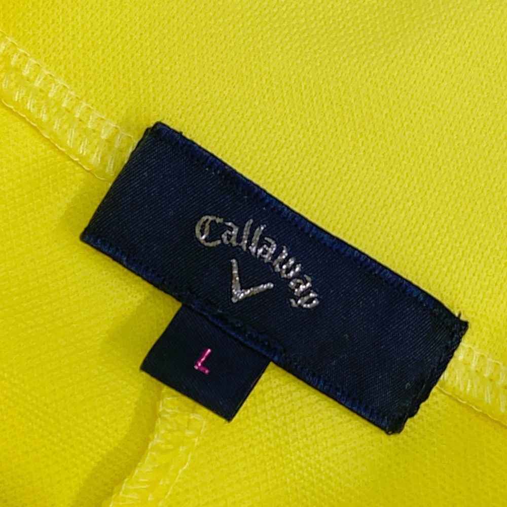 サイズ：L CALLAWAY キャロウェイ 2024年モデル ワンピース  イエロー系 [241003000250] ゴルフウェア レディース ストスト