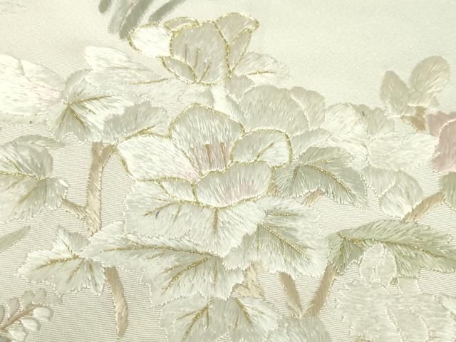 吉祥花文 暈し染め