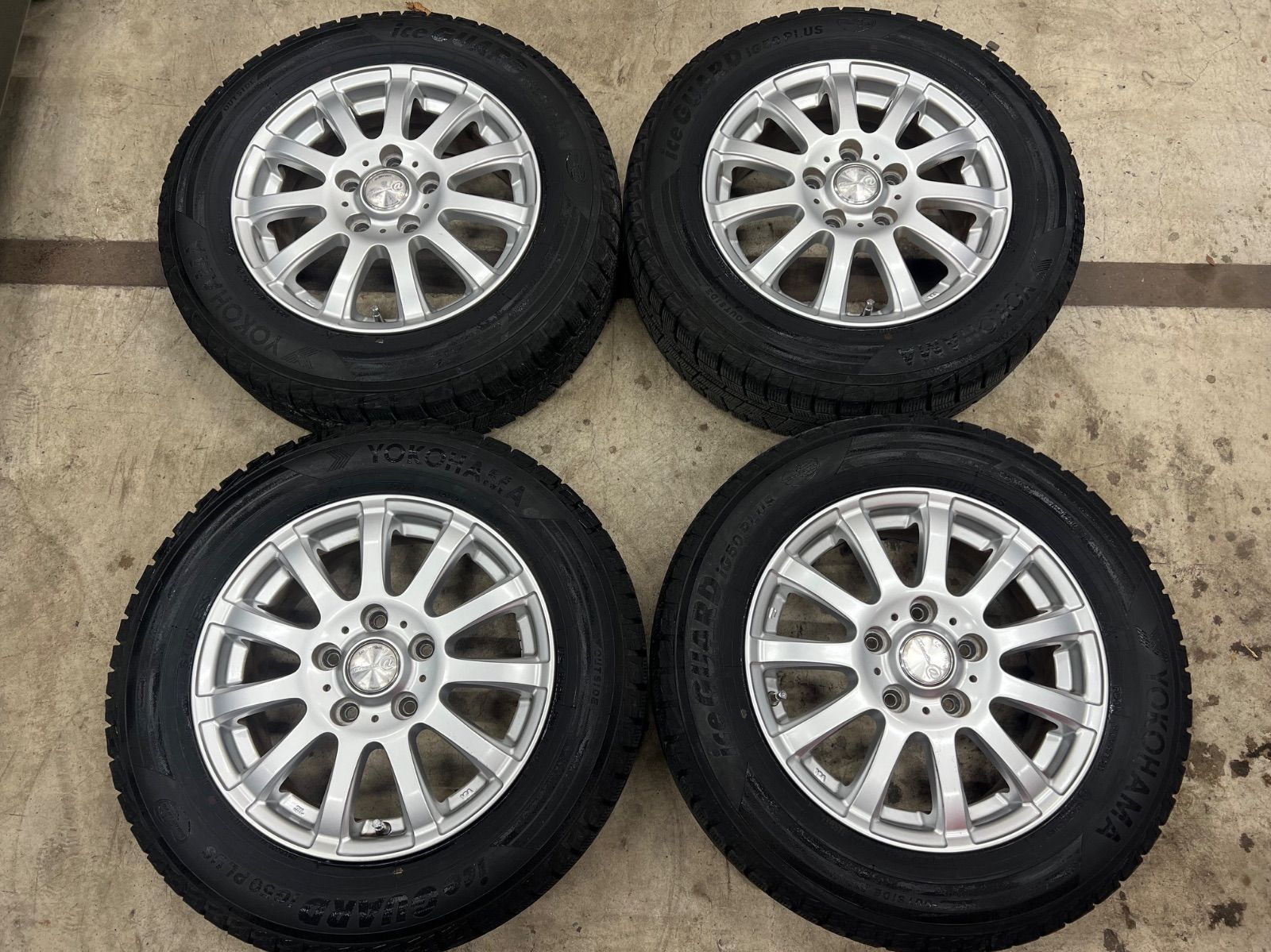 ◇215/55R17 YOKOHAMA iG20 4本 山あり 09年 スタッドレス 215 
