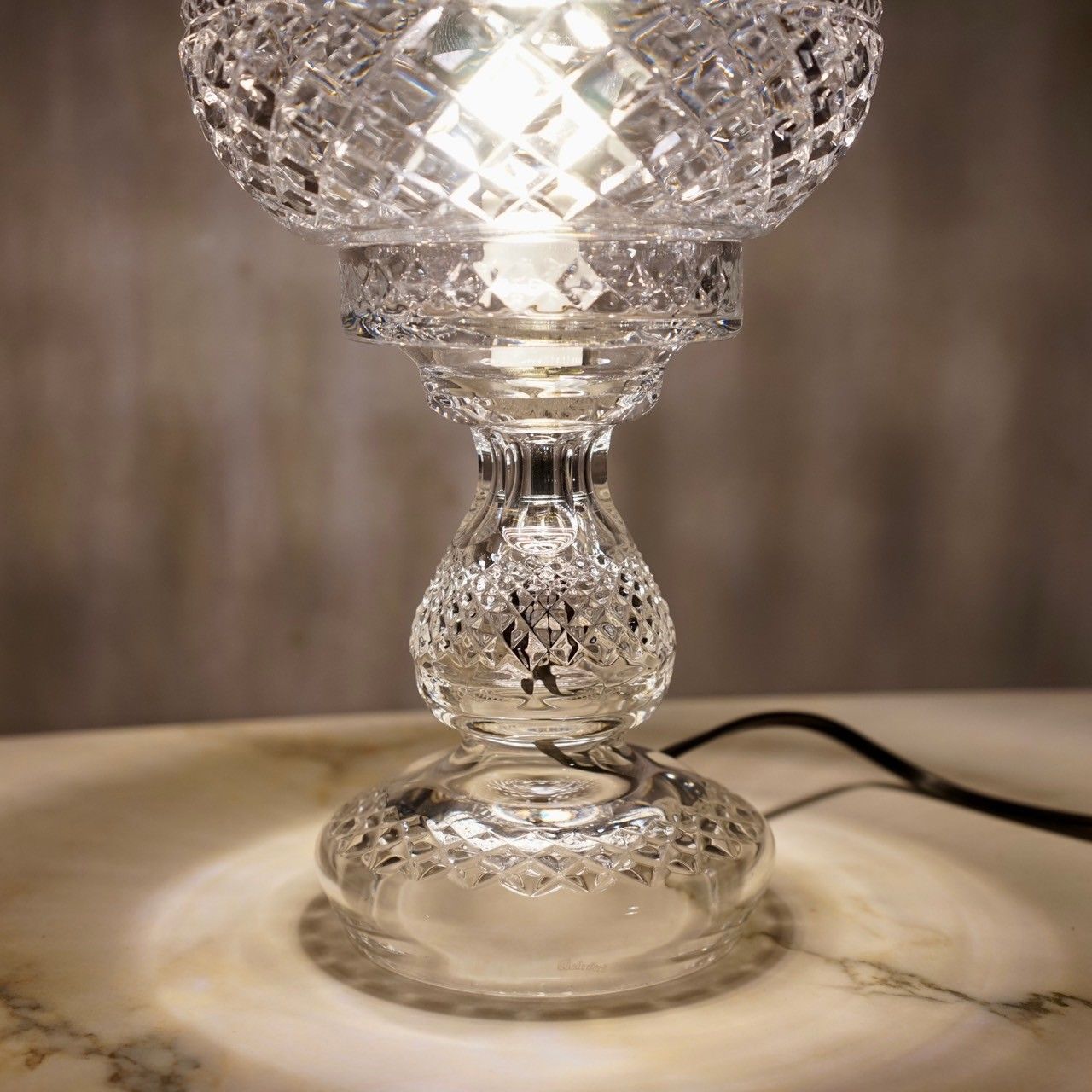 【超希少】ウォーターフォード クリスタル スタンドランプ  Waterford ウォーターフォード クリスタル スタンドランプ