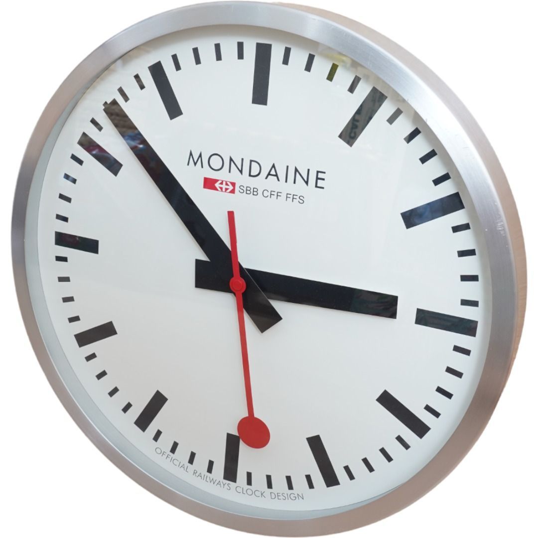 希少】 MONDAINE モンディーン 掛け時計 40cm ウォールクロック スイス