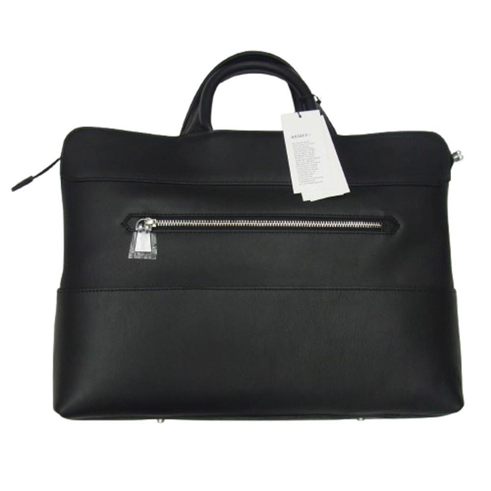 【挑戦中】 aniary アニアリ 36-01000 レザー ブリーフケース ビジネスバッグ ブラック系 新古品 ♥ 【正規品販売】
