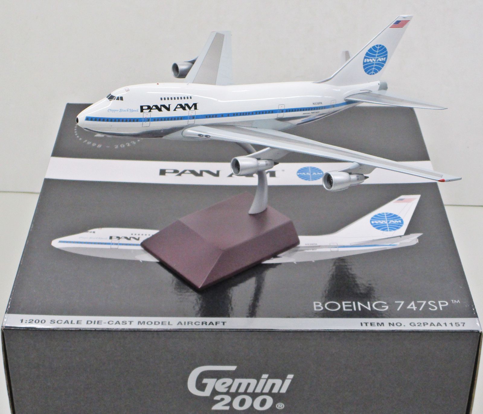 1/400 ジェミニジェッツ B747-SP パンナム N532PA 外箱傷み有 1/400 ジェミニジェッツ B747-SP パンナム N532PA 外箱傷み有