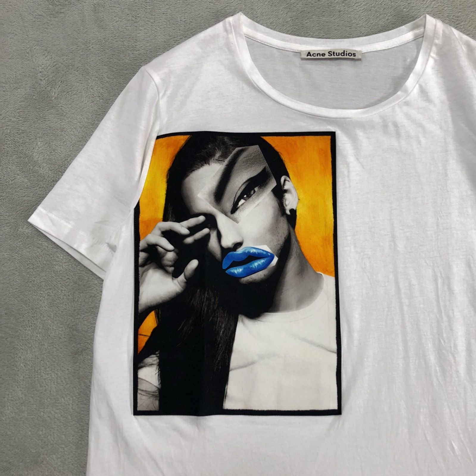 Acne Studios グラフィックアートプリント Tシャツ M 美品 希少 Acne Studios VISTA PORTRAIT PRINT T-SHIRT プリントTシャツ